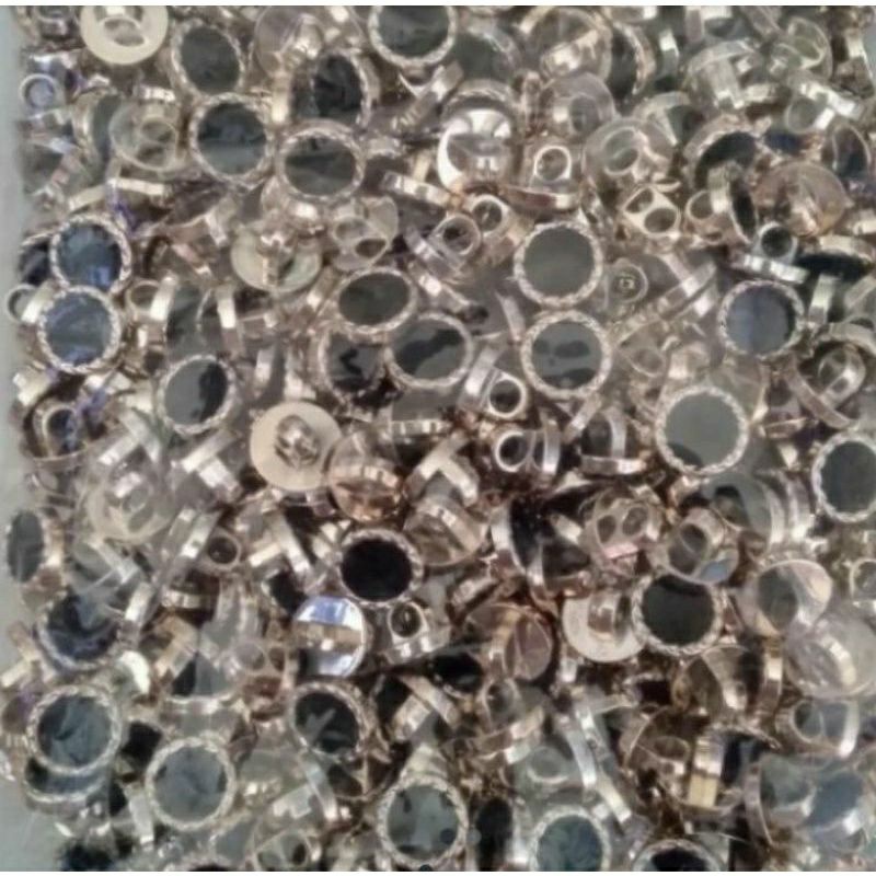 kancing baju /kemeja gold mata hitam /-+400pcs