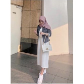 INNER LONG DRESS RAJUT TANPA LENGAN / INNER DRESS SPAN RAJUT PREMIUM / DRESS RAJUT WANITA