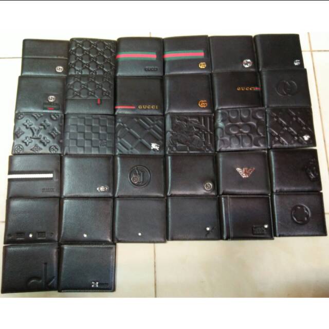 Dompet lipat pendek kulit asli import