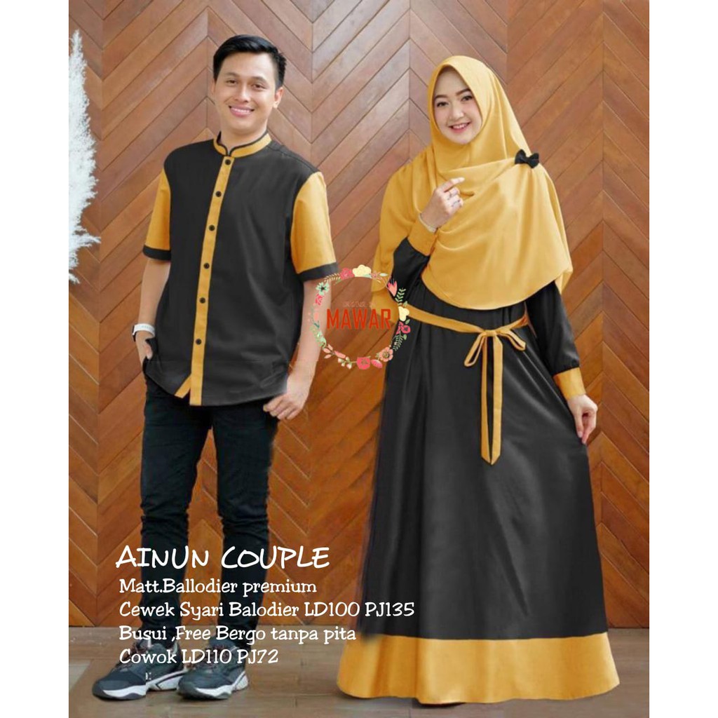 Dress Muslim Gamis AINUN COUPLE
