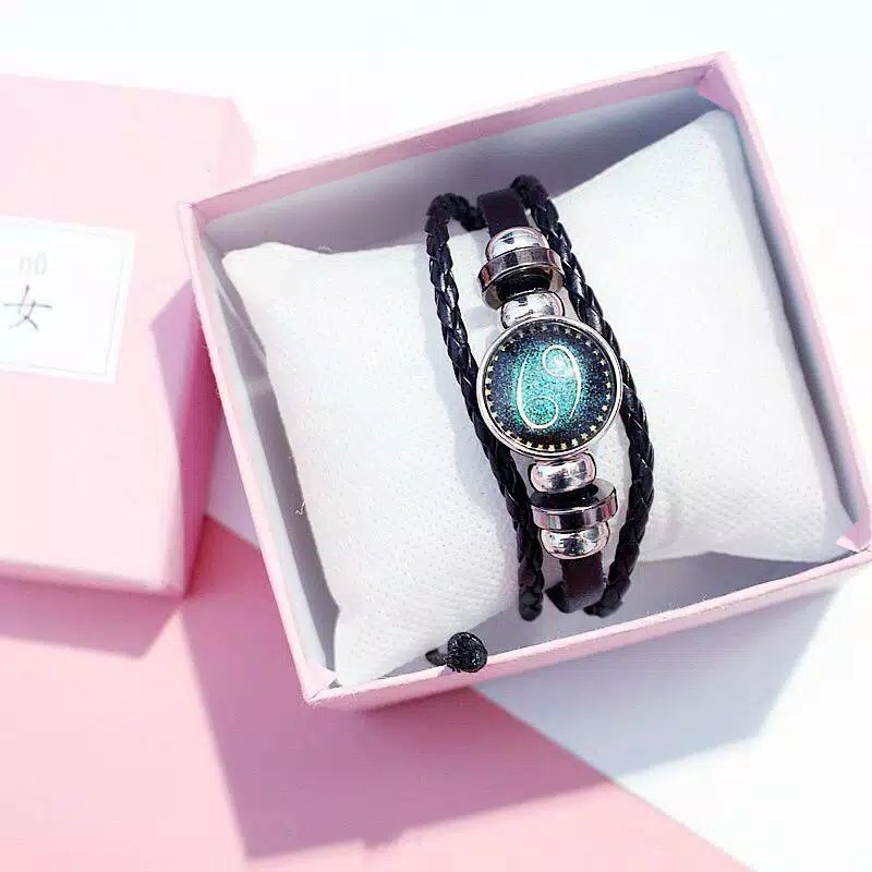 Gelang MF110 gelang Zodiak Import gelang zodiak untuk cewek dan cowok gelang import Gelang unisex