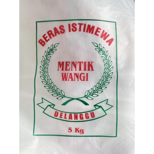 Plastik Beras 5 KG Mentik Wangi (isi 10 lembar)