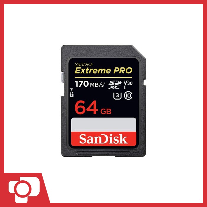 Sandisk Extreme Pro SDXC UHS-I U3 V30 170Mb/S – 64GB