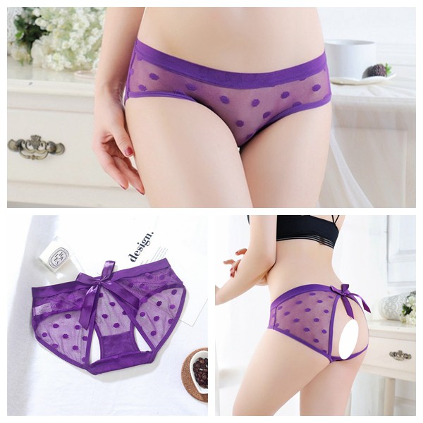 Celana Dalam Wanita Low Waist Sexy Open G String (Waran campur) C222