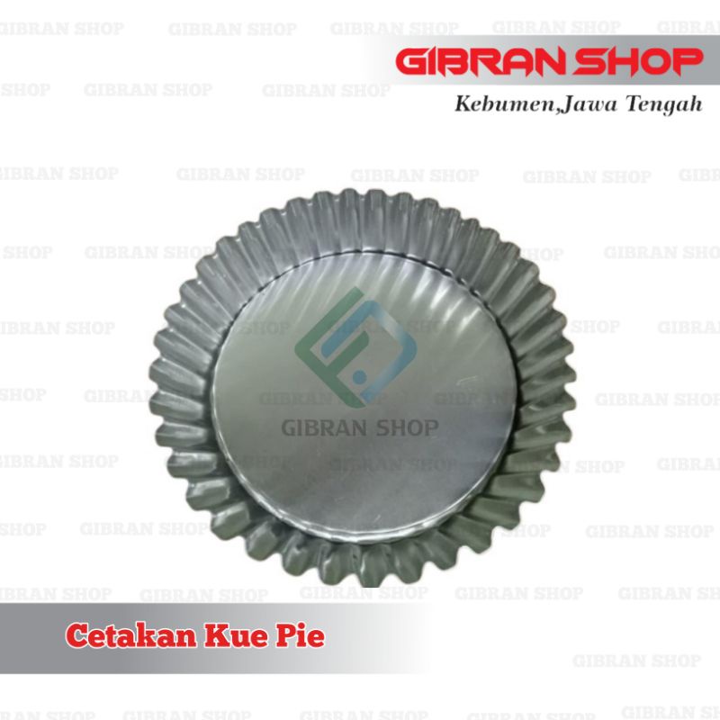 Loyang Cetakan Pie / Kue Pai Susu / Roti Cake Fruit / Vla Buah Puding / Egg Tart Jumbo Besar  Alumun