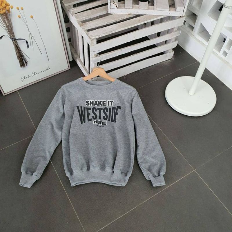 Nayla Fashion Grosir - WETSIDE Sweater pria dan wanita terbaru trendy keren kece/unisex - bahan fleece