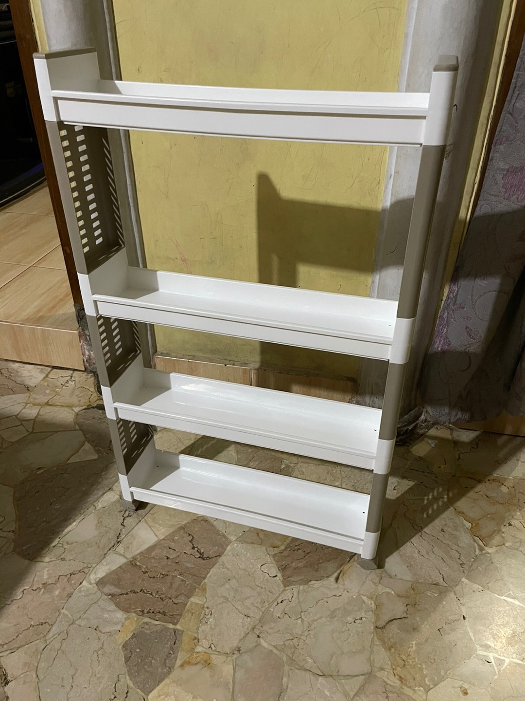 Ace Krishome Rak Sisipan 4 Tingkat/rak Susun/rak Dapur/rak Bumbu/rak Sempil Slim Rack