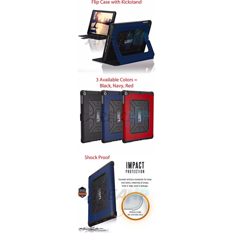 UAG Metropolis Armor Flip Case Casing Cover iPad Air 1 2 Pro 9.7