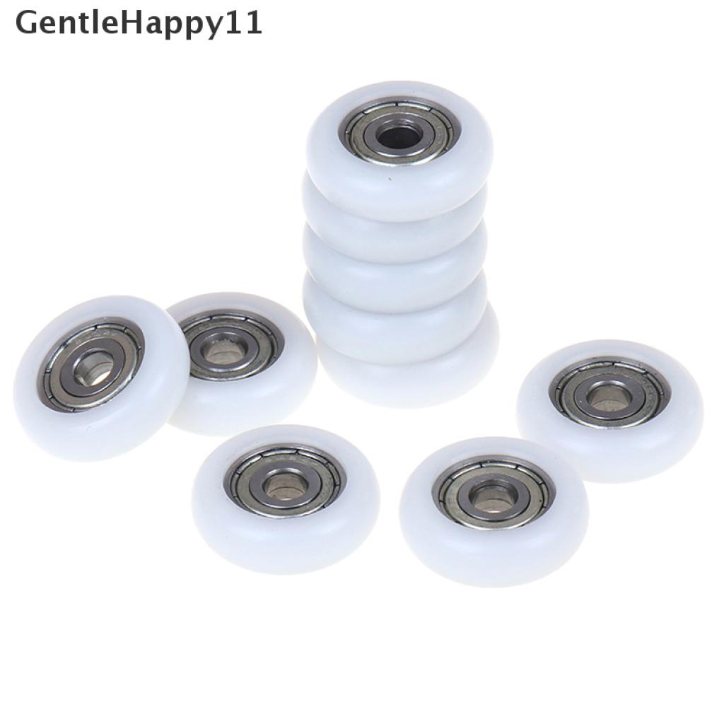 Gentlehappy 2 / 5 / 10 Pcs Roda roller Geser Pintu Geser Pengganti Bahan Plastik Untuk Kamar Mandi