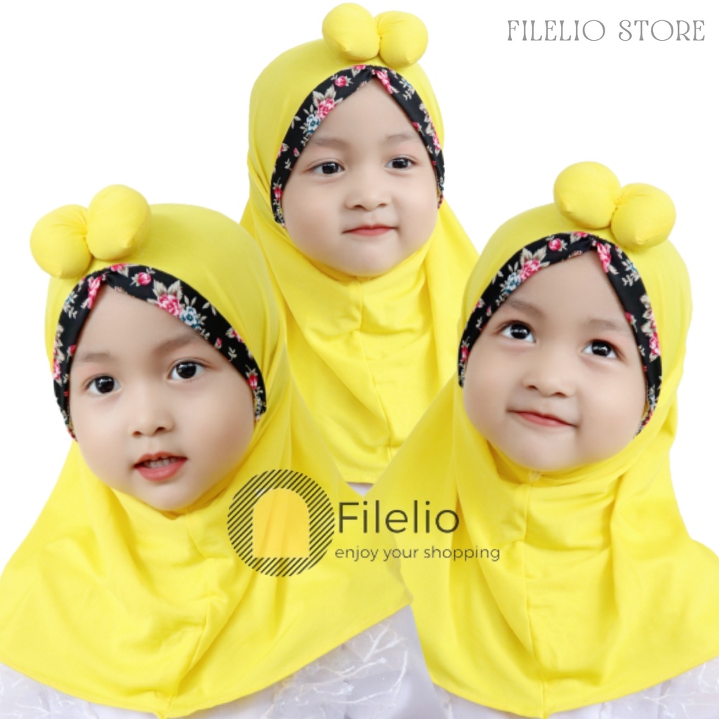 TERMURAH Kerudung Anak Perempan Sabrina Kids Umur 1-3 Tahun Khimar Anak Kecil Lucu Murah Premium