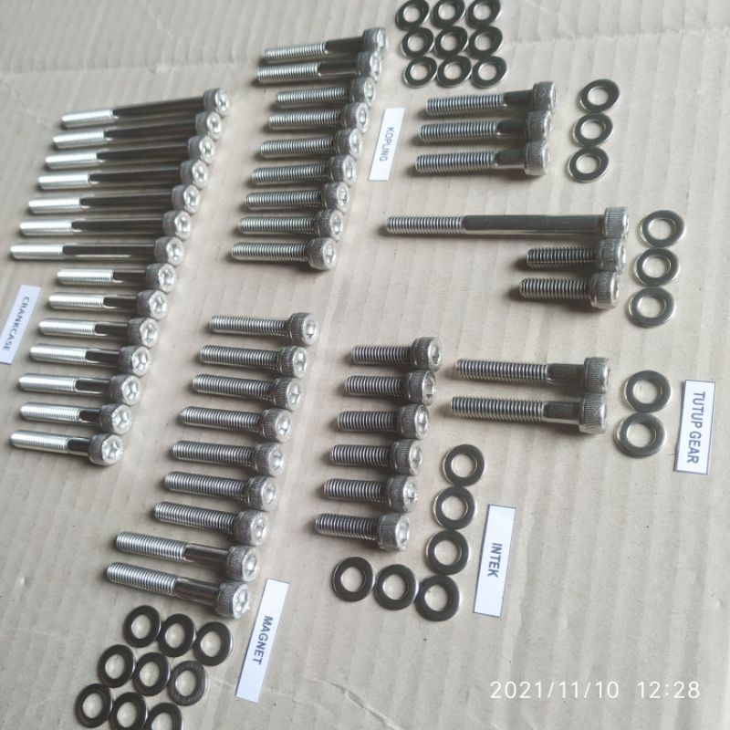 Baut Set Mesin Honda CB150R CBR150 Stainless 304 A2-70 THE