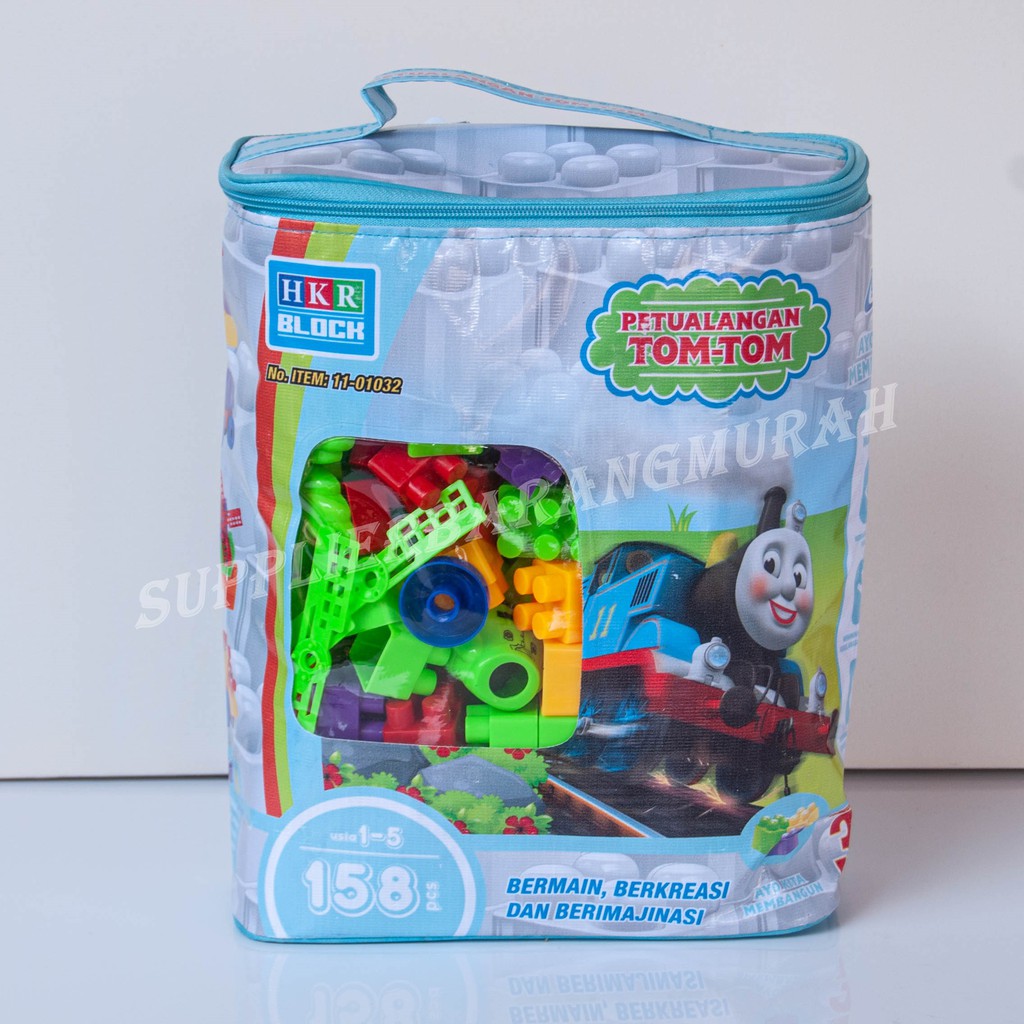 Mainan Lego Block Petualangan Tom Tom isi 158bj HM0366