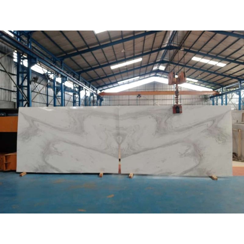 marmer volacas / marmer lantai, top table marmer putih