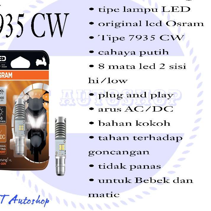 Miliki - Lampu Led Osram Motor Led Osram T19 H6 Bohlam Led Motor Beat Fi Sudah AC/DC