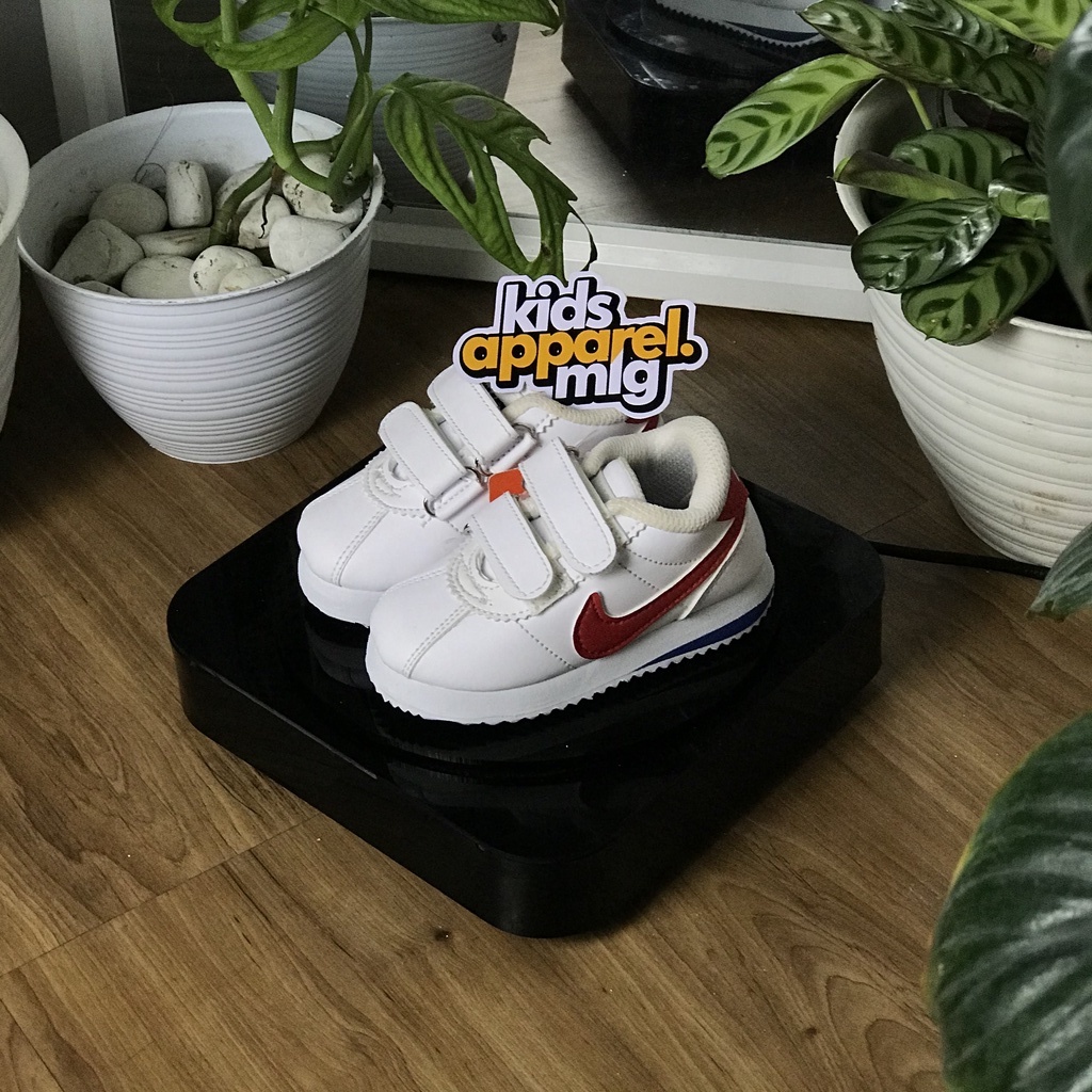 [COD FREE KAOS KAKI + BOX + STICKER] Nike Cortez Putih Merah Anak / Kids Kidsapparel.mlg