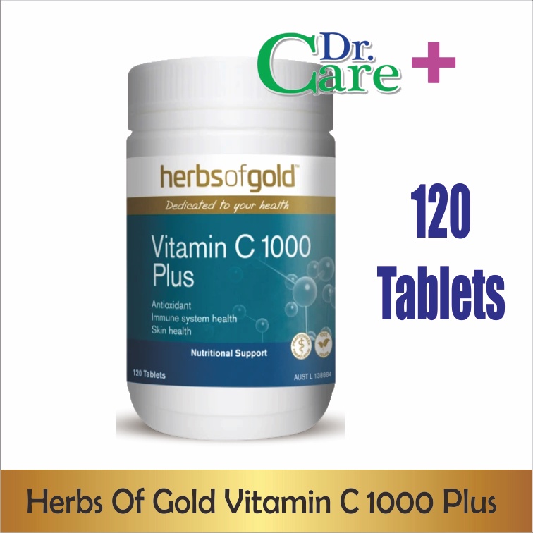 Herbs Of Gold Vitamin C 1000 Plus /120 Tablets (cocok untuk vitamin ibu hamil bumil ibu menyusui bus