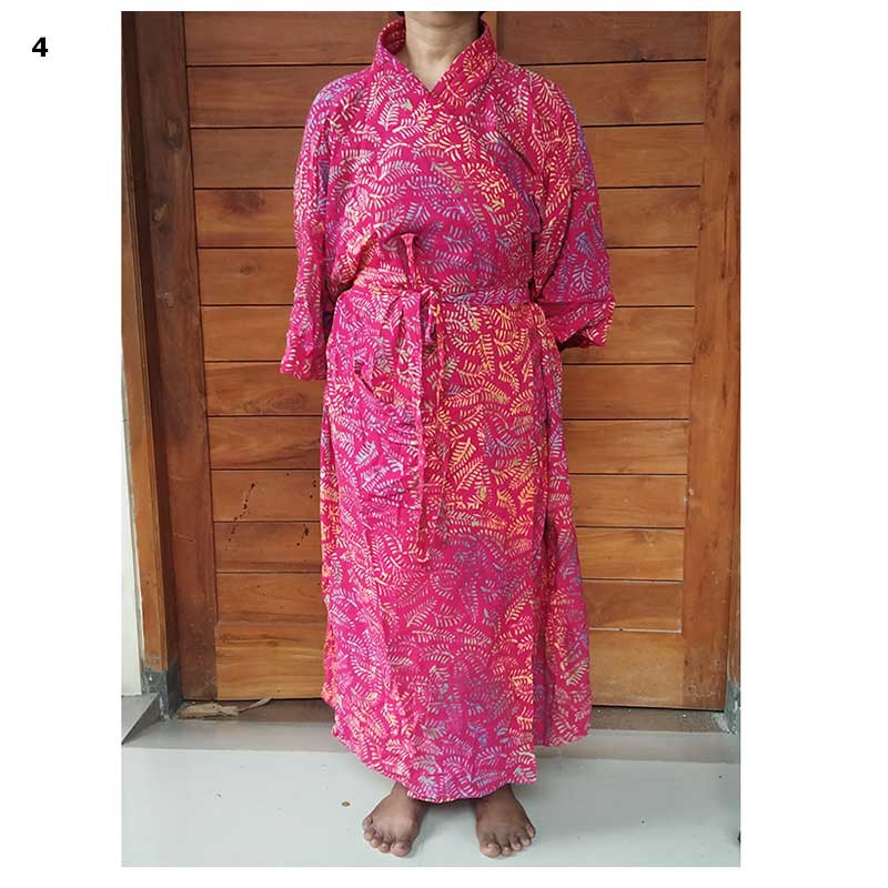 Kimono Batik Bahan Katun Rayon Alus Batik Cap