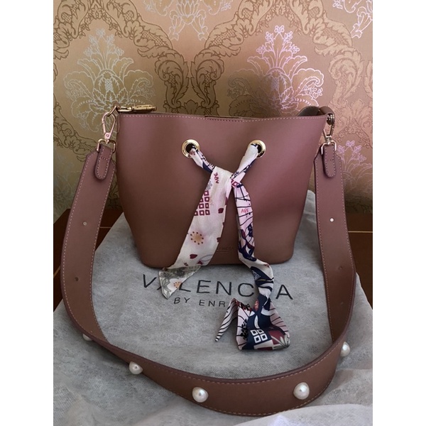 Valencia by Enrica Dusty Pink Twilly Bag