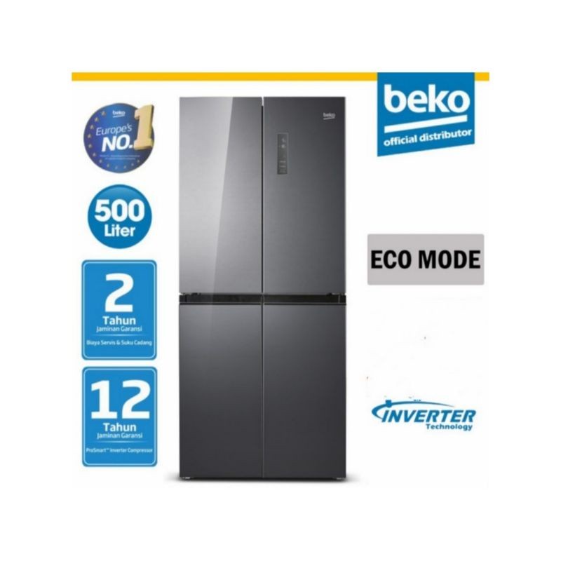 BEKO KULKAS SIDE BY SIDE 4 PINTU MULTIDOOR INVERTER GNO5001GS