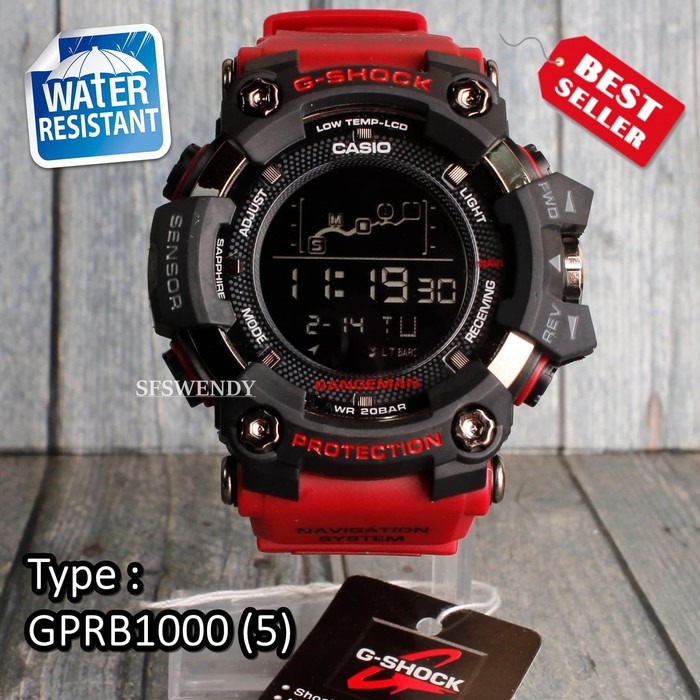 Jam tangan G Shock G-7900 Full merah digital pria & anak smartwatch
