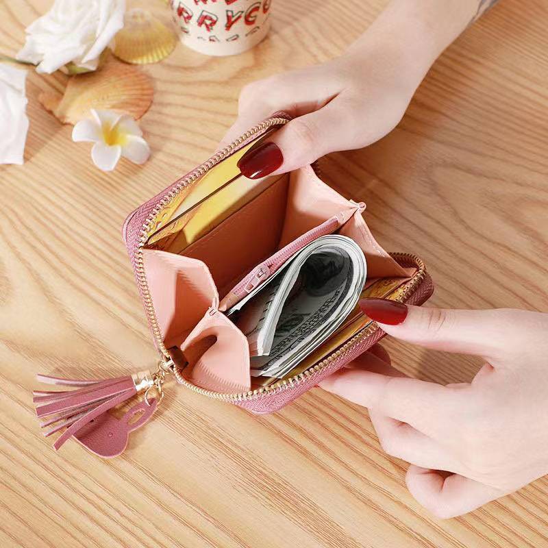 Dompet Wanita BS44 Dompet Koin/kartu Mini Motif Bunga Daisy ACC