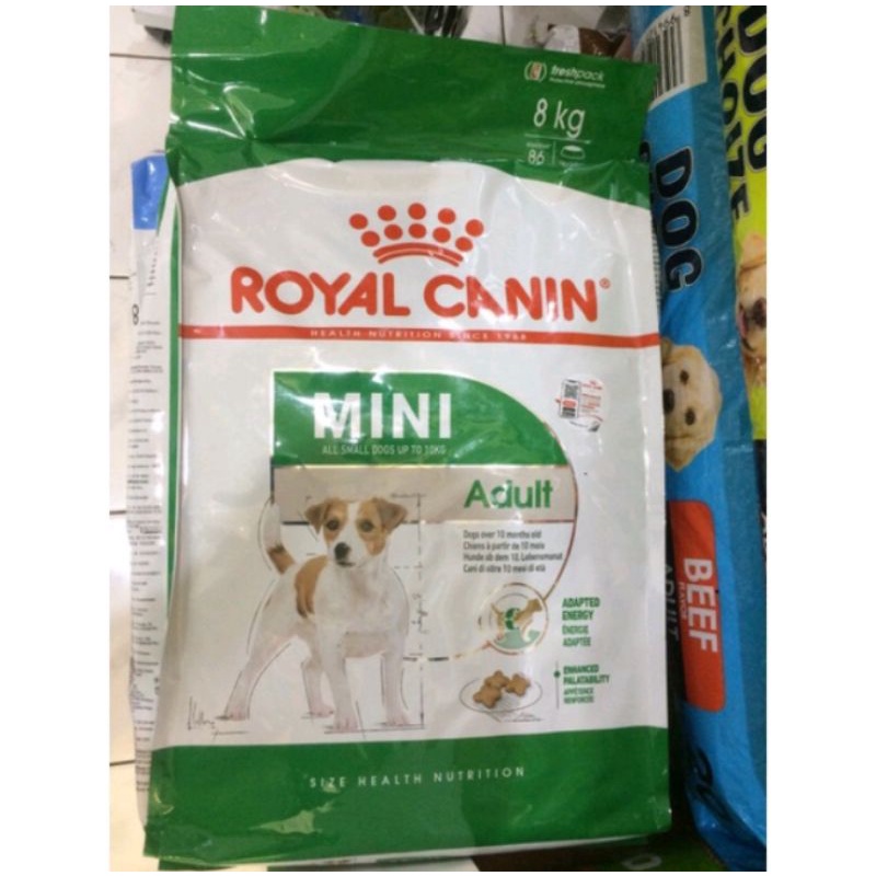 ROYAL CANIN MINI ADULT 8KG FRESHPACK /MAKANAN ANJING ROYAL