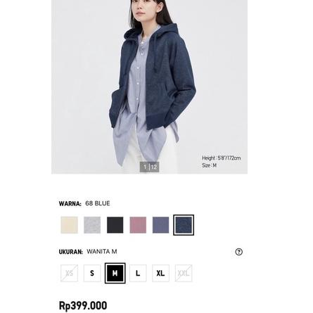 Chekout Jastip. Sweater Hoodie Uniqlo (Woman)