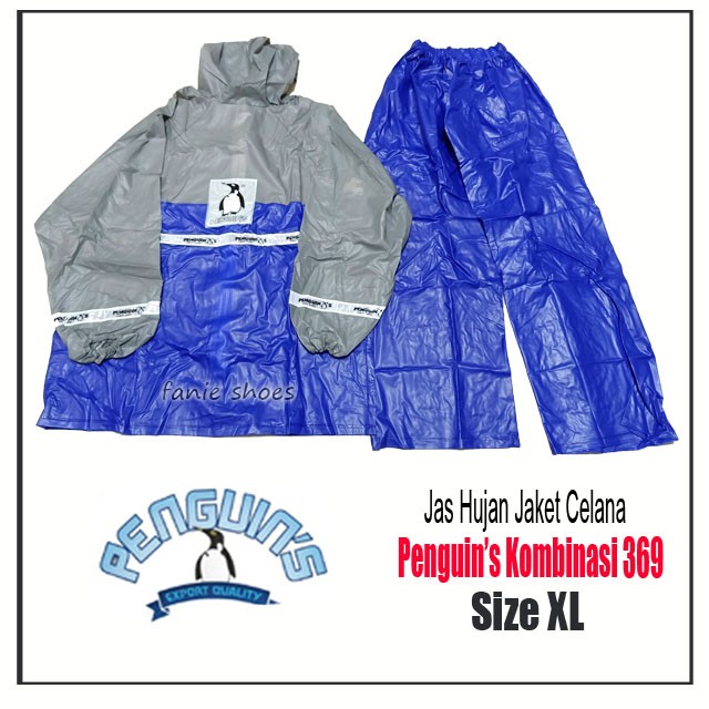 Jas Hujan Penguin's 369 XL Kombinasi / Jas Hujan Jaket Celana / Jas Hujan PVC