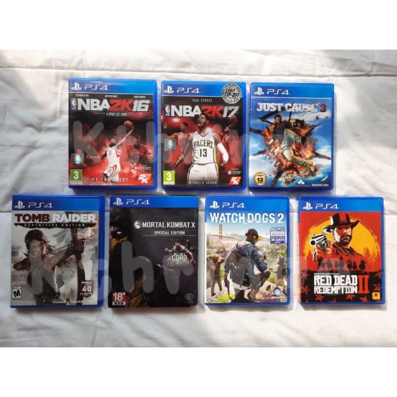 Game Kaset PS4 Playstation 4 BD Bluray Second