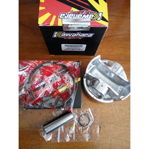 Piston Kit Kawahara Racing 52mm pen 13mm Seher set Dome Mentah Dobel Double Ring 52 pin 13 mm