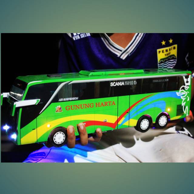 MAINAN BUS TELOLET BASURI MINIATUR BUS GUNUNG HARTA 33 DIECAST BUS MINIATUR BUS MINIATUR BIS KADO HA
