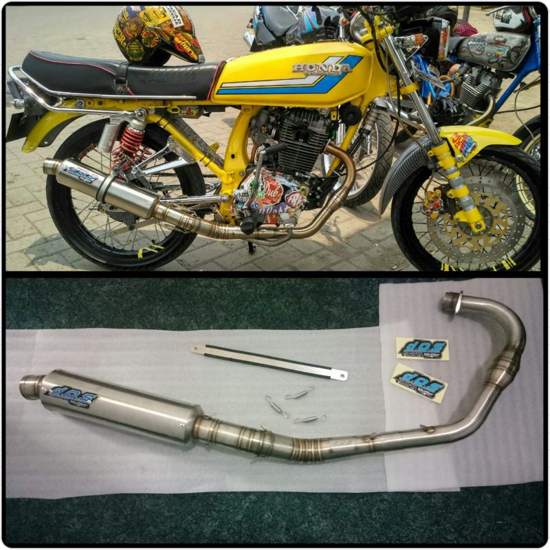 Knalpot D.O.S Muffler Dos Muffler Original Jogja Cb Tiger Gl PRO GL MAX GL100 TIREV TILAM Leheran Me