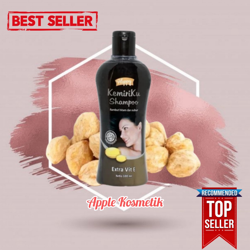 HAPPY KEMIRIKU - Shampoo Rambut Hitam dan Subur 100ml (BPOM)