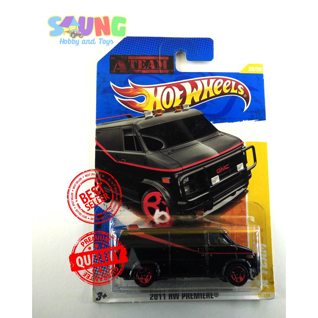 HOTWHEELS A TEAM VAN HITAM - HOT WHEELS KOLEKSI KEREN LANGKA