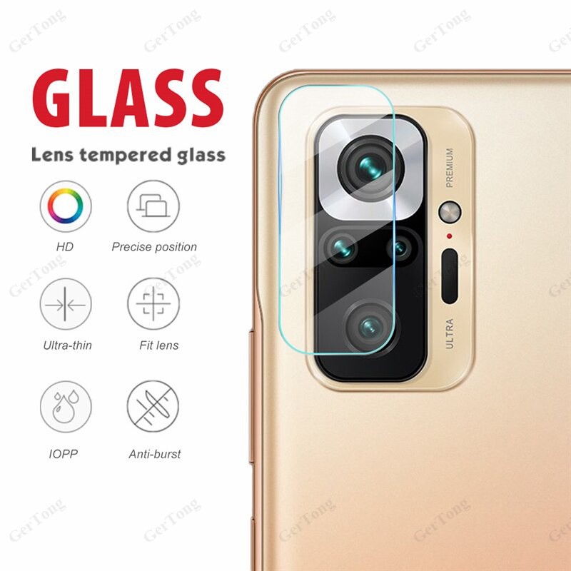 Tempered Glass Layar Clear XIAOMI REDMI NOTE 10 PRO 2021 + Tempered Glass Camera + Skin Carbon