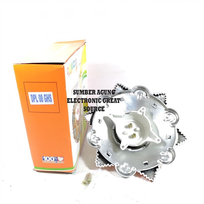 DPL08GHS Dexicon Fiting Hias Plafon Tempel Gold Silver Kipas Emas