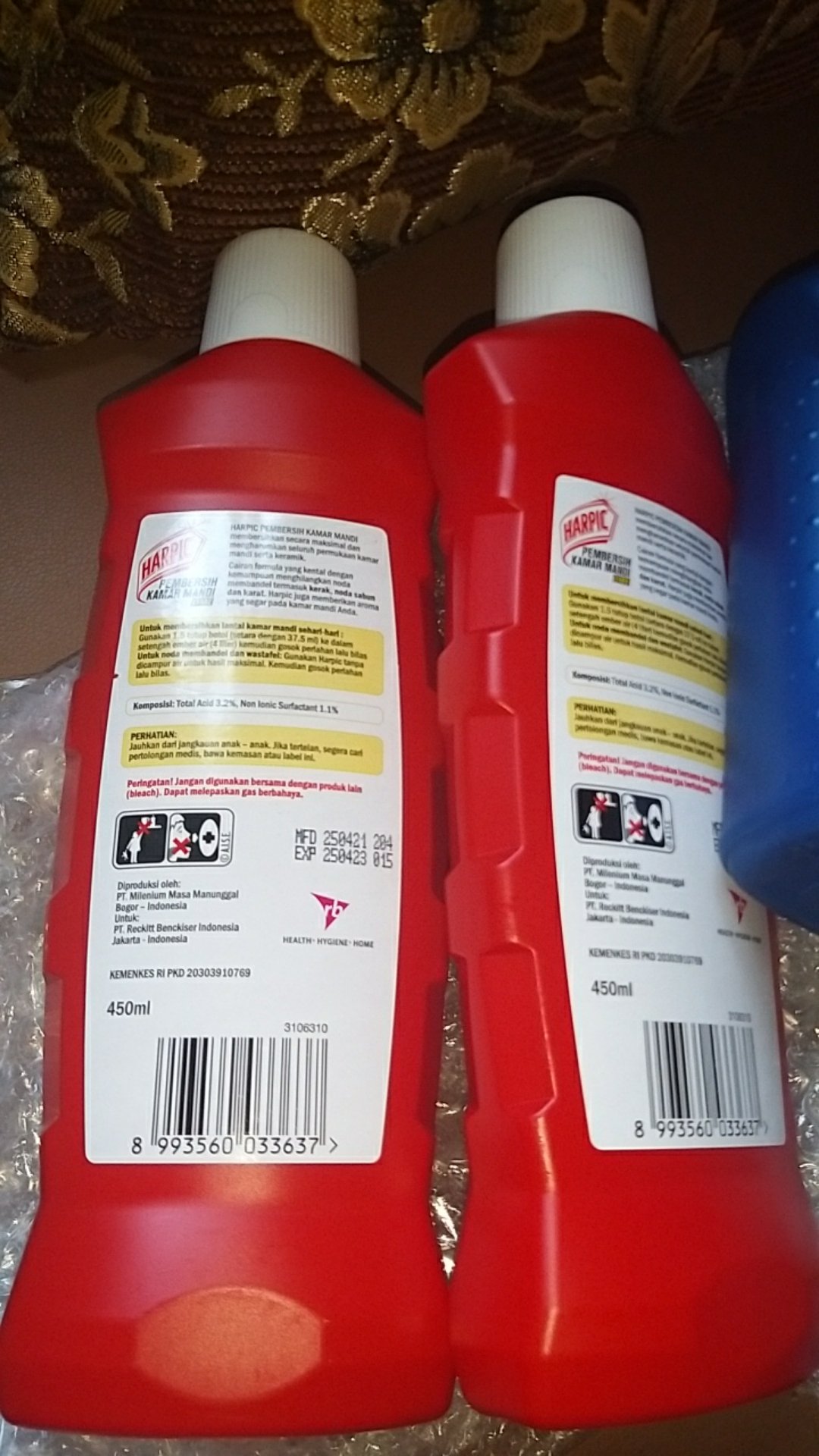 Harpic Pembersih Kamar Mandi Lime 500ml X 2 Pcs