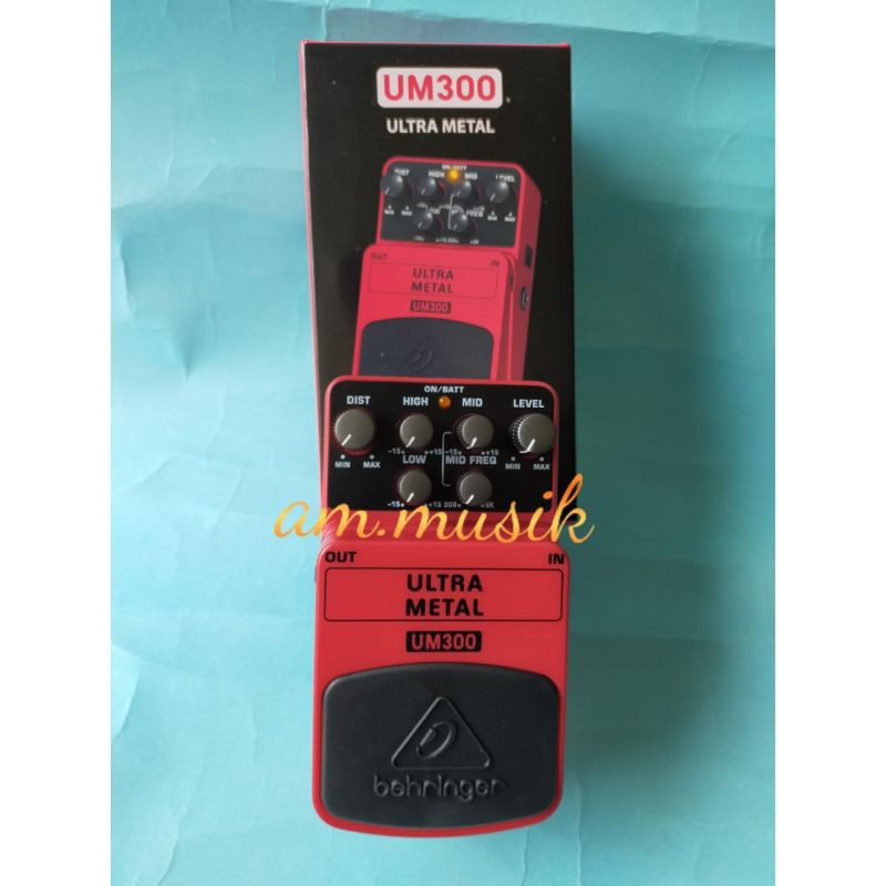 PEDAL EFEK GITAR BEHRINGER ULTRA METAL UM300 HEAVY METAL DISTORTION STOMPBOX