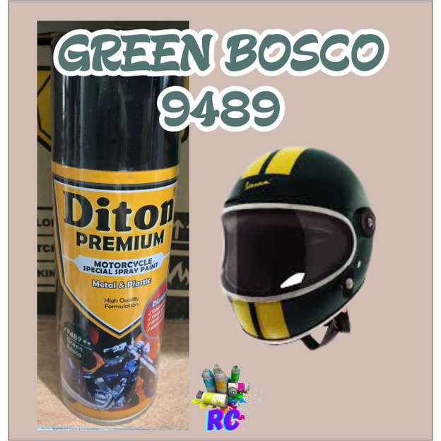 Cat Pilox Diton Premium Vespa Green Bosco 9489 Hijau Tua Gelap Metalik