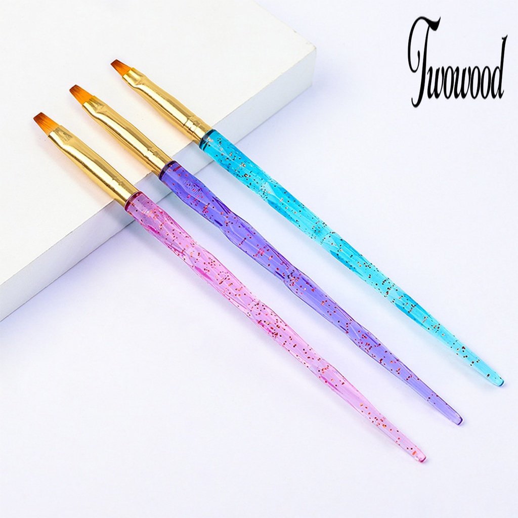 3 Pcs Brush Pen Dotting Universal Untuk Manicure Nail Art