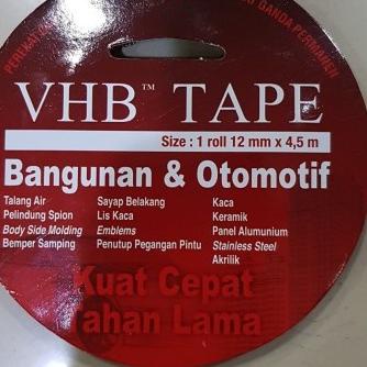 

Terjangkau - 3M VHB Double Tape 12mm x 4.5mtr ✔