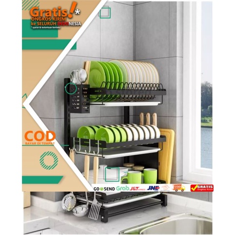 RAK CUCI PIRING RAK PENGERING PIRING RAK PIRING STAINLESS STEEL