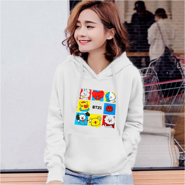 Lilipop.id Sweater Wanita BTS Army Hoodie Jumper Outwear