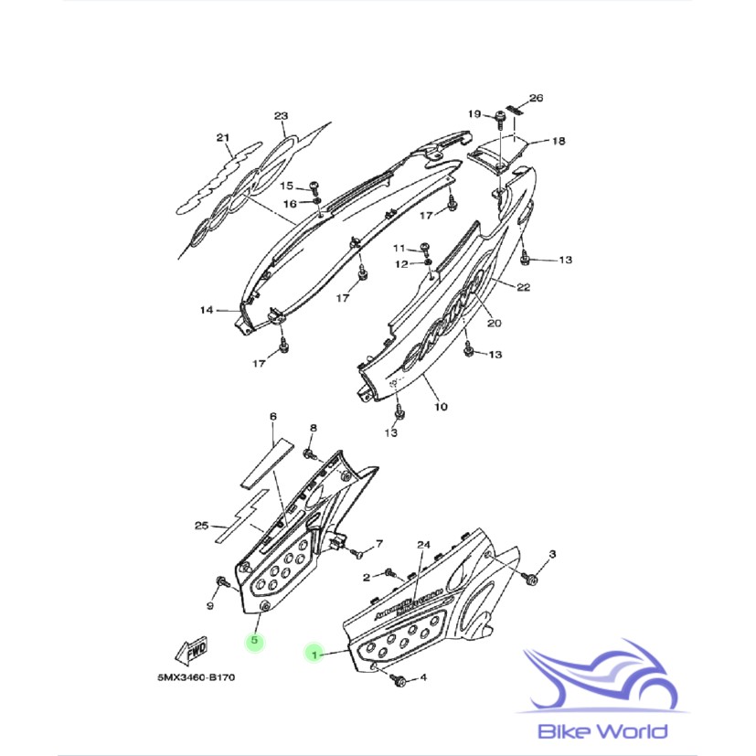 Cover Tutup Aki Nouvo Lele Hitam Yamaha Genuine Parts & Accessories