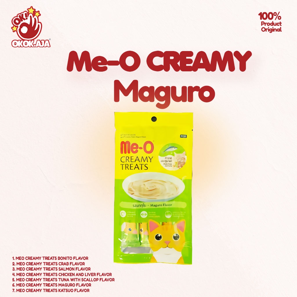 MEO Creamy 60gr Makanan Snack Kucing favorit Untuk Adult &amp; Kitten -  cemilan kucing