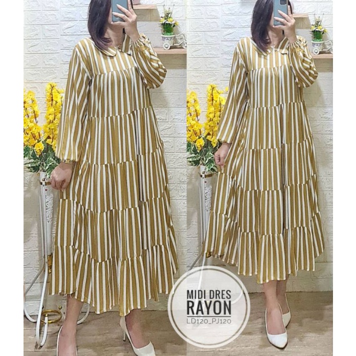 DRESS MEDY RAYON PREMIUM ORI TERLARIS 2021