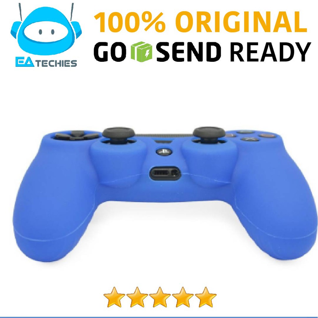 Silicone Cover Stick PS4 Dualshock 4 Warna Biru / Blue - Biru