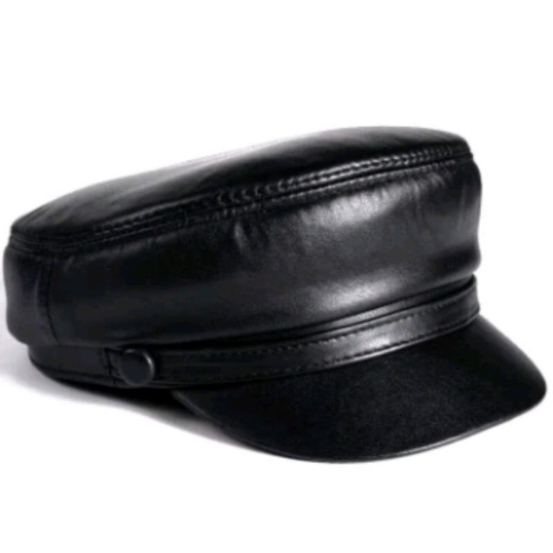 TOPI KULIT /TOPI POLICE/ FASHION PRIA/TOKO TERBAIK