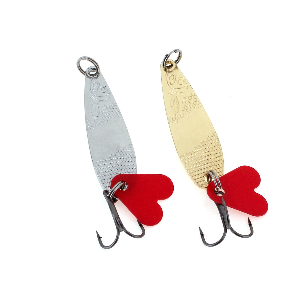 10pcs Sendok Pancing Metal Lures Kit Dengan Hook Tackle Box, Sendok Keras Memancing Umpan, Metal Fishing Lure, Metal Fishing Sequin Lures Baits Untuk Trout, Panfish, Bass