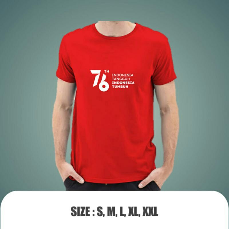 T-shirt indonesia /kaos 17 agustus 2021/kaos agustusan 76th